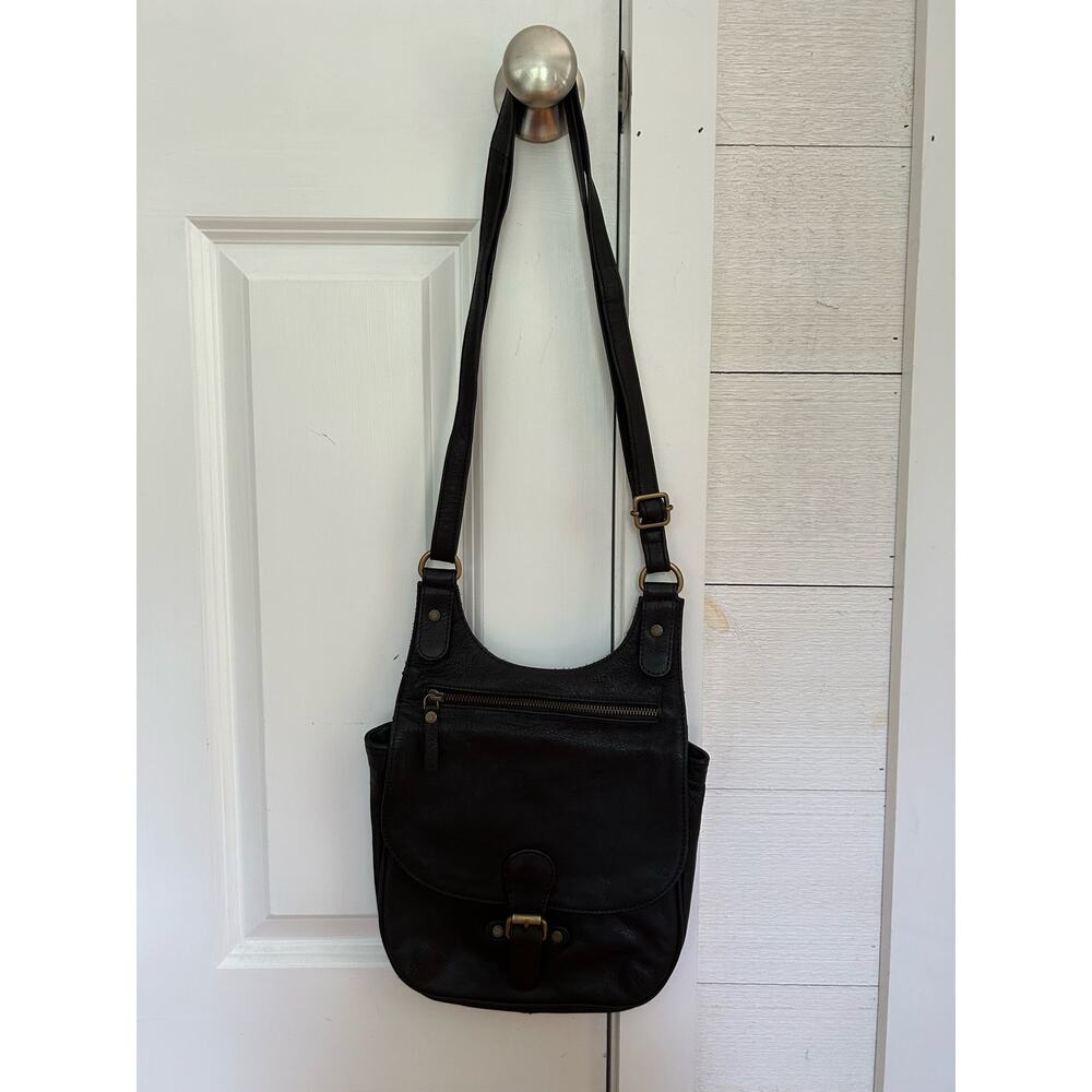 COPY - Fat Face “Anna” Crossbody Black Oiled Leather